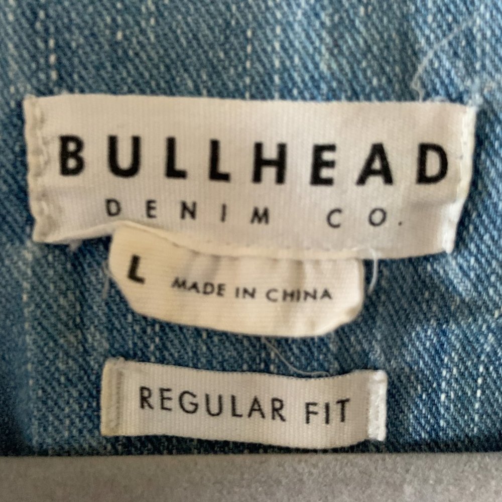 Bullhead Denim Vest with Silver Accents - Picture 2 of 3
